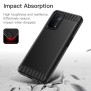 Husa pentru Oppo A54 5G / A74 5G / OnePlus Nord N200 5G - Techsuit Carbon Silicone - Black