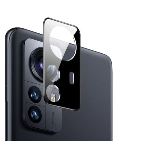 Folie Camera pentru Xiaomi 12 / 12X - Mocolo Silk HD PRO Camera Glass - Black