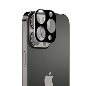 Folie Camera pentru iPhone 13 Pro / 13 Pro Max - Techsuit Full Camera Glass - Black