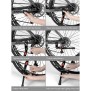 Cric Bicicleta 35-38cm - RockBros Adjustable Lenght (2011-7ABK) - Black
