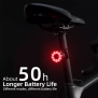 Stop de Bicicleta 300mAh, cu 7 culori - RockBros Tail LED Light (Q1) - Black