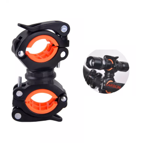 Suport Lanterna Bicicleta - RockBros 360 Angle Rotation (DJ1001-BK) - Black Orange