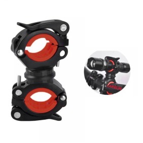 Suport Lanterna Bicicleta - RockBros 360 Angle Rotation (DJ1001-BR) - Black Red