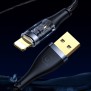 Cablu de Date USB la Lightning 1.2m - Usams Icy Series (US-SJ574) - Black