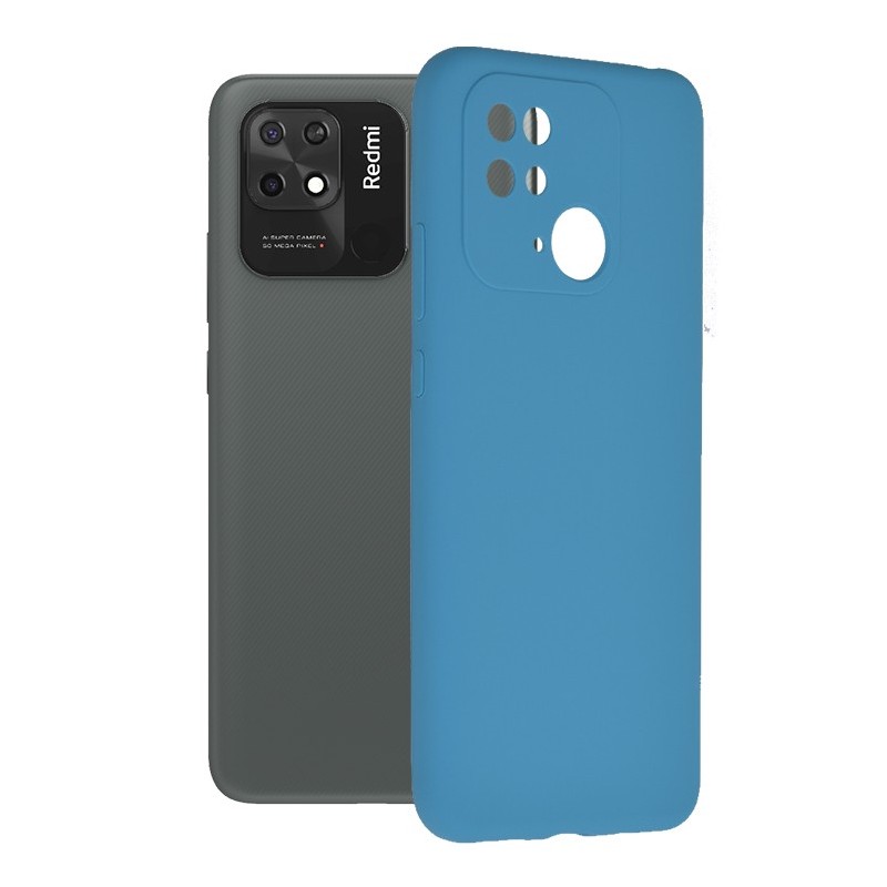 Husa pentru Xiaomi Redmi 10C - Techsuit Soft Edge Silicone - Denim Blue