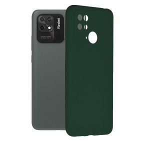 Husa pentru Xiaomi Redmi 10C - Techsuit Soft Edge Silicone - Dark Green