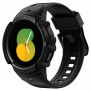 Husa pentru Samsung Galaxy Watch 4/5 (44mm) + Curea - Spigen Rugged Armor Pro - Black