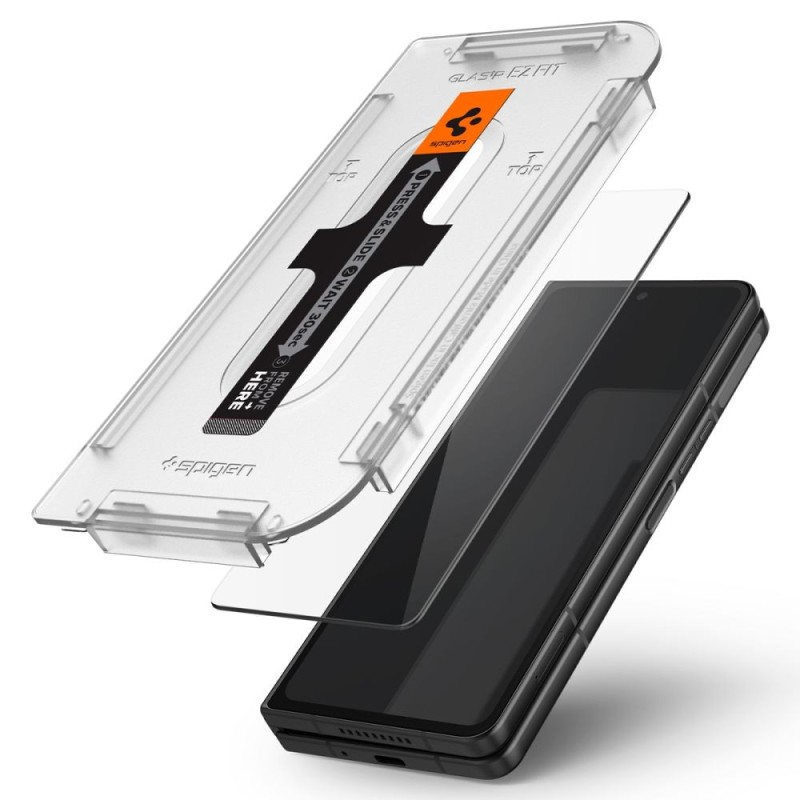 Folie pentru Samsung Galaxy Z Fold4 - Spigen Glas.tR EZ FIT - Clear