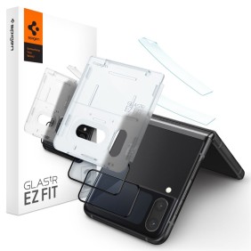 Folie pentru Samsung Galaxy Z Flip4 (set 2) - Spigen Glas.tR EZ FIT - Clear