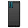 Husa pentru Motorola Moto G42 - Techsuit Carbon Silicone - Black