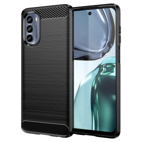 Husa pentru Motorola Moto G62 5G - Techsuit Carbon Silicone - Black