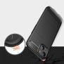 Husa pentru iPhone 14 Plus - Techsuit Carbon Silicone - Black