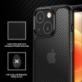 Husa pentru iPhone 14 Plus - Techsuit Carbon Fuse - Black