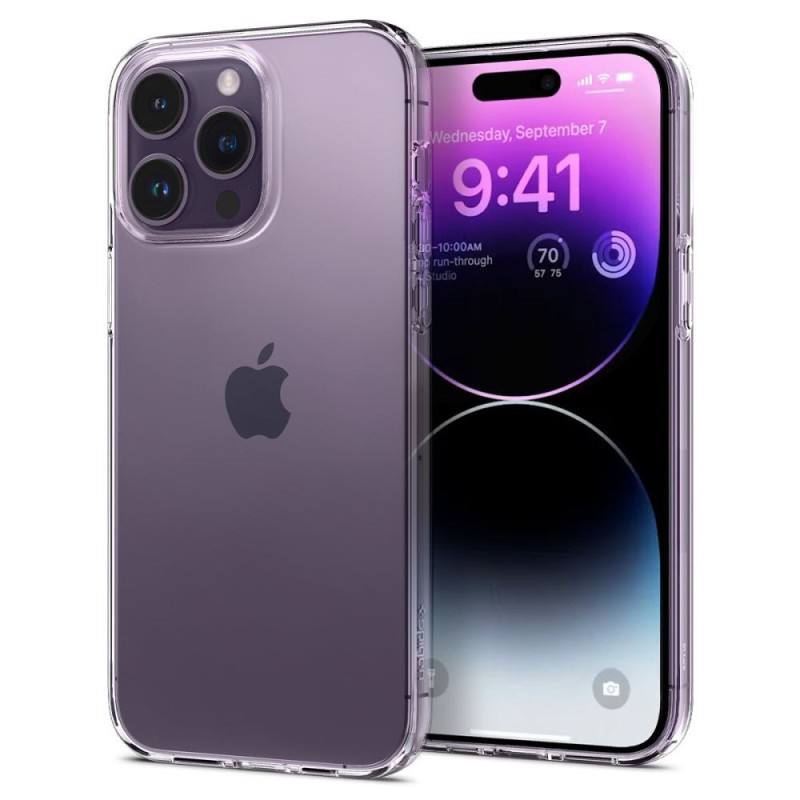 Husa pentru iPhone 14 Pro - Spigen Liquid Crystal - Clear