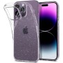 Husa pentru iPhone 14 Pro - Spigen Liquid Crystal Glitter - Crystal Quartz