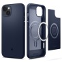 Husa pentru iPhone 14 - Spigen Mag Armor - Navy Blue