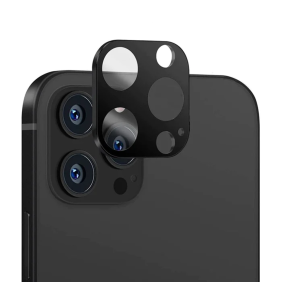 Folie Camera pentru iPhone 14 Pro / 14 Pro Max - Techsuit Full Camera Glass - Black