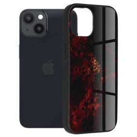 Husa pentru iPhone 14 - Techsuit Glaze Series - Red Nebula