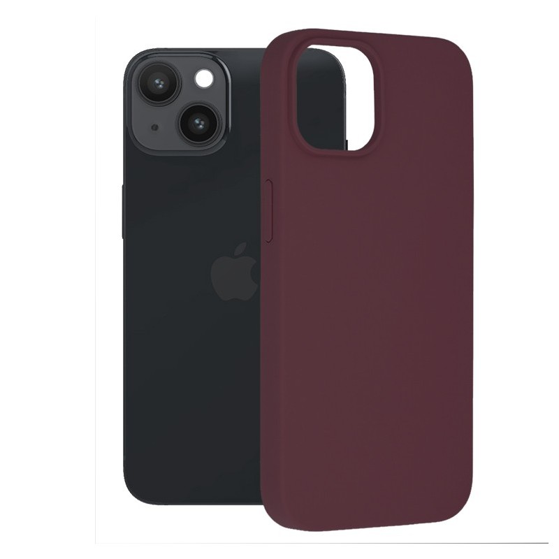 Husa pentru iPhone 14 - Techsuit Soft Edge Silicone - Plum Violet