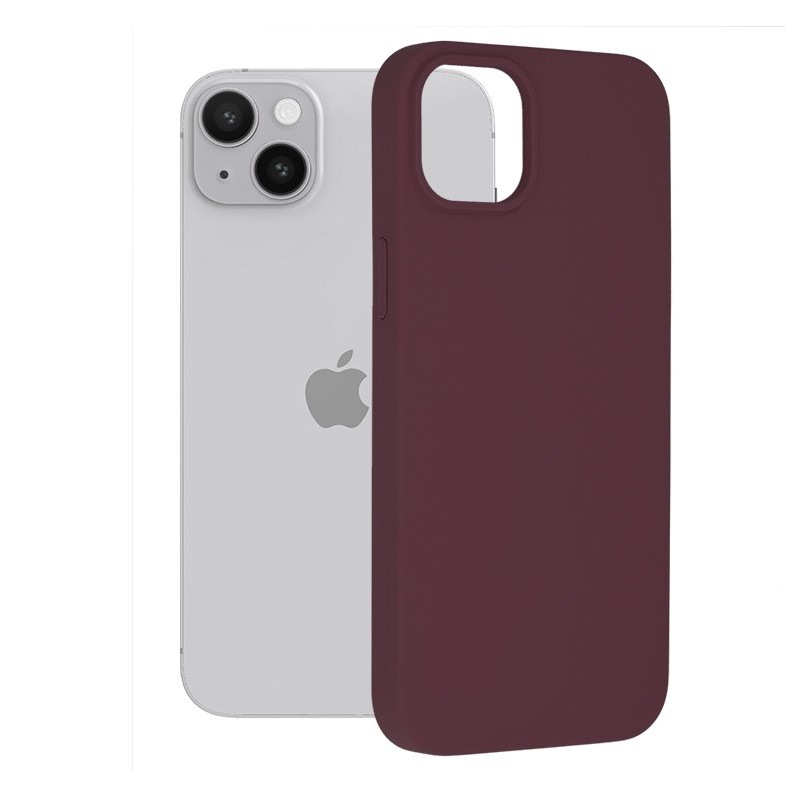 Husa pentru iPhone 14 Plus - Techsuit Soft Edge Silicone - Plum Violet