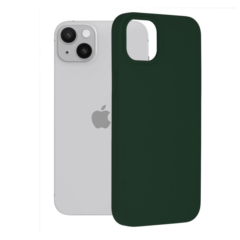 Husa pentru iPhone 14 Plus - Techsuit Soft Edge Silicone - Dark Green