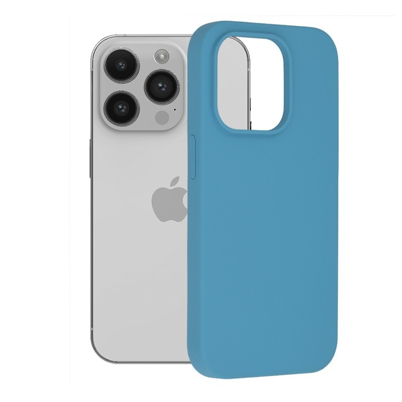 Husa pentru iPhone 14 Pro - Techsuit Soft Edge Silicone - Denim Blue