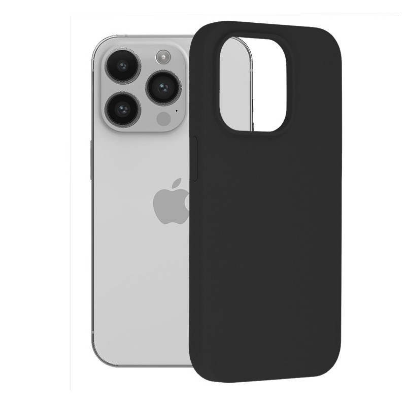 Husa pentru iPhone 14 Pro - Techsuit Soft Edge Silicone - Black