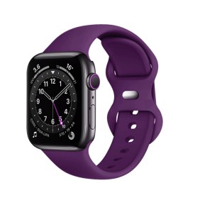Curea pentru Apple Watch 1/2/3/4/5/6/7/8/9/SE/SE 2 (38/40/41mm) - Techsuit Watchband (W031) - Dark Purple