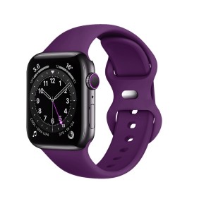 Curea pentru Apple Watch 1/2/3/4/5/6/7/8/9/SE/SE 2/Ultra/Ultra 2 (42/44/45/49mm) - Techsuit Watchband (W031) - Dark Purple