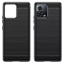 Husa pentru Motorola Edge 30 Fusion - Techsuit Carbon Silicone - Black