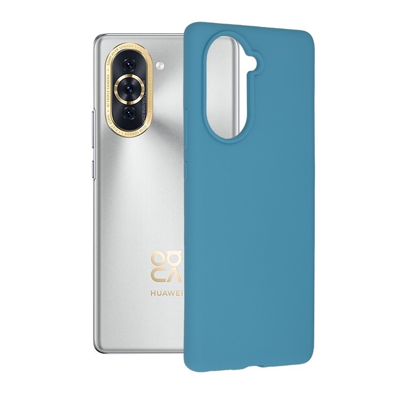 Husa pentru Huawei nova 10 - Techsuit Soft Edge Silicone - Denim Blue