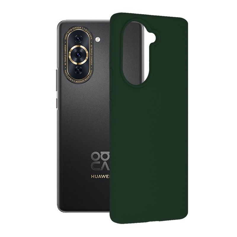 Husa pentru Huawei nova 10 Pro - Techsuit Soft Edge Silicone - Dark Green