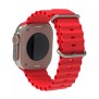 Curea pentru Apple Watch 1/2/3/4/5/6/7/8/9/SE/SE 2/Ultra/Ultra 2 (42/44/45/49mm) - Techsuit Watchband (W038) - Wine Red