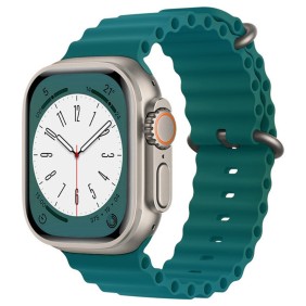 Curea pentru Apple Watch 1/2/3/4/5/6/7/8/9/SE/SE 2 (38/40/41mm) - Techsuit Watchband (W038) - Office Green