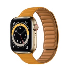 Curea dama pentru Apple Watch 1/2/3/4/5/6/7/8/9/SE/SE 2/Ultra/Ultra 2 (42/44/45/49mm) - Techsuit Watchband (W035) - Orange