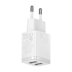 Incarcator priza 2xUSB 10.5W - Baseus (CCXJ010202) - White