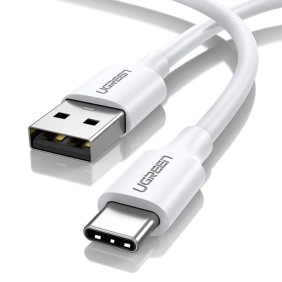 Cablu de Date USB la Type-C 2m - Ugreen Nickel Plating (60123) - White