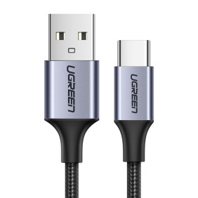 Cablu de Date USB la Type-C 3A, 1.5m - Ugreen (60127) - Black