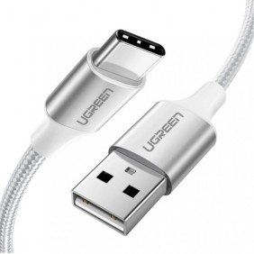 Cablu de Date USB la Type-C 3A, 1.5m - Ugreen (60132) - White