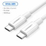 Cablu de Date USB-C la Type-C PD60W, 3A, 2m - Ugreen (60520) - White