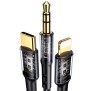 Cablu Audio Jack la tip C, Lightning, Jack 3.5mm, 1.2m - Usams (US-SJ556) - Black