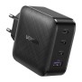 Incarcator Priza Fast Charge GaN x PD65W, 3x Type-C, USB - Ugreen (70774) - Black