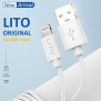 Cablu de Date USB la Lightning, 2.4A, 2m - Lito - White