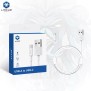 Cablu de Date USB la Type-C 2.4A, 2m - Lito - White