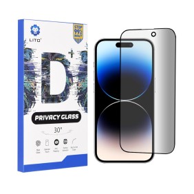 Folie pentru iPhone 14 Pro - Lito D+ Privacy Glass - Black