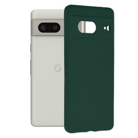 Husa pentru Google Pixel 7 - Techsuit Soft Edge Silicone - Dark Green
