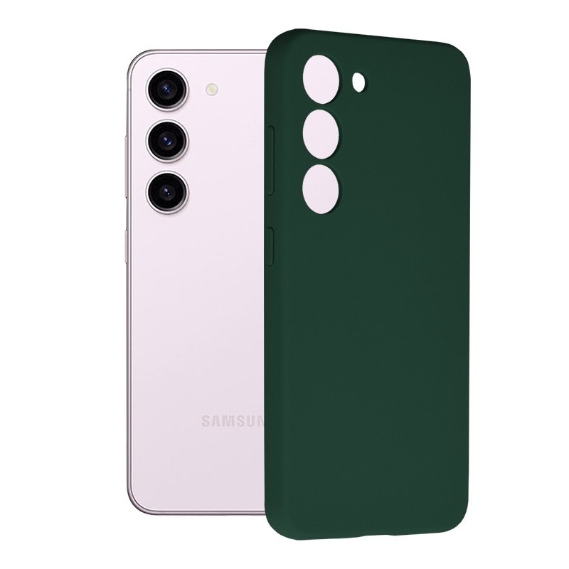 Husa pentru Samsung Galaxy S23 - Techsuit Soft Edge Silicone - Dark Green