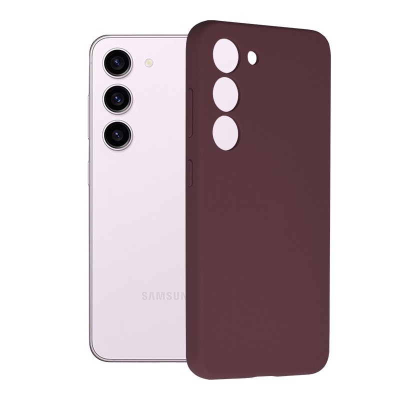 Husa pentru Samsung Galaxy S23 - Techsuit Soft Edge Silicone - Plum Violet