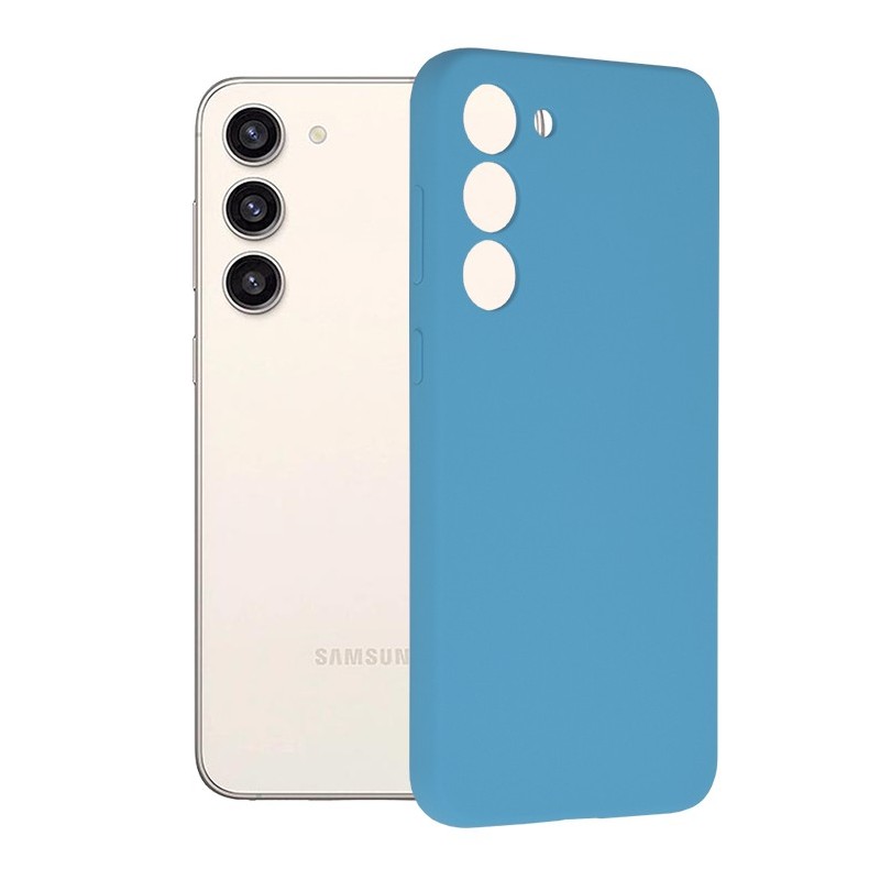 Husa pentru Samsung Galaxy S23 Plus - Techsuit Soft Edge Silicone - Denim Blue