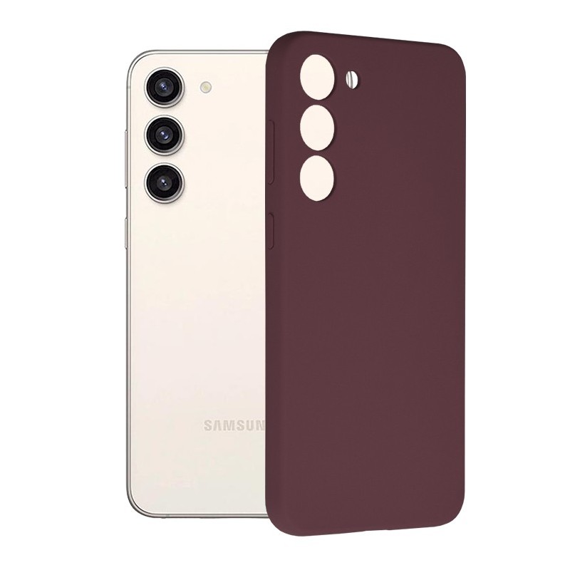 Husa pentru Samsung Galaxy S23 Plus - Techsuit Soft Edge Silicone - Plum Violet